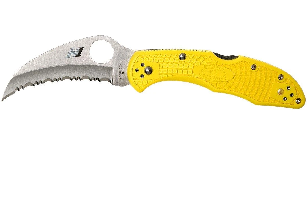 Spyderco Tasman Salt 2 C106SYL2 Navaja, Amarillo 3 Spyderco Tasman Salt 2 C106SYL2 Navaja, Amarillo