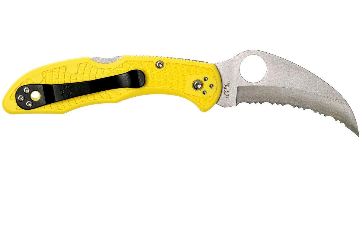 Spyderco Tasman Salt 2 C106SYL2 Navaja, Amarillo 4 Spyderco Tasman Salt 2 C106SYL2 Navaja, Amarillo - Image 2