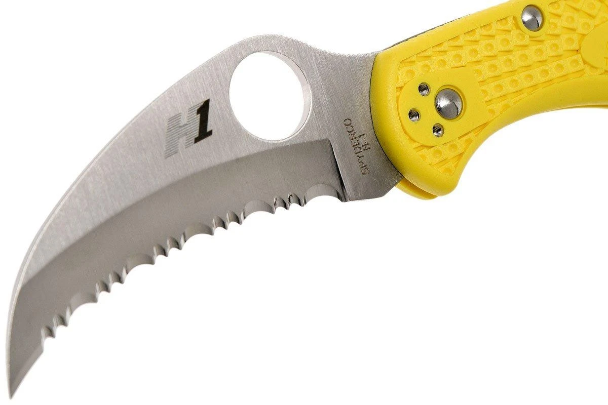 Spyderco Tasman Salt 2 C106SYL2 Navaja, Amarillo 5 Spyderco Tasman Salt 2 C106SYL2 Navaja, Amarillo - Image 3