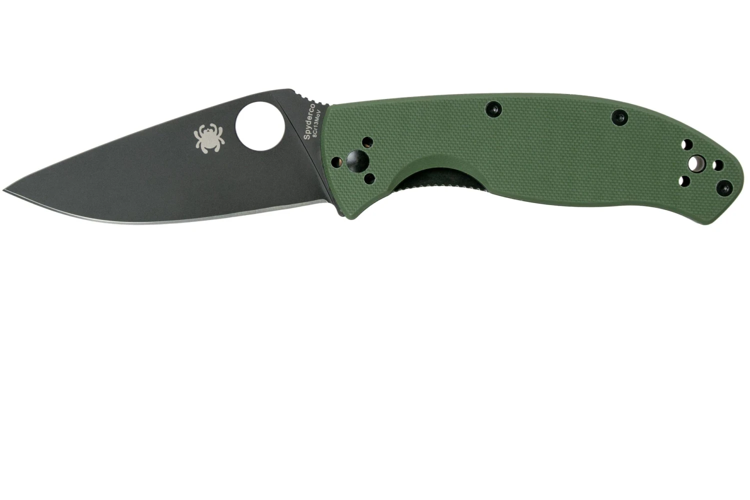 Spyderco Tenacious C122GPBGR Green Black Navaja, Plain Edge 3 Spyderco Tenacious C122GPBGR Green Black Navaja, Plain Edge