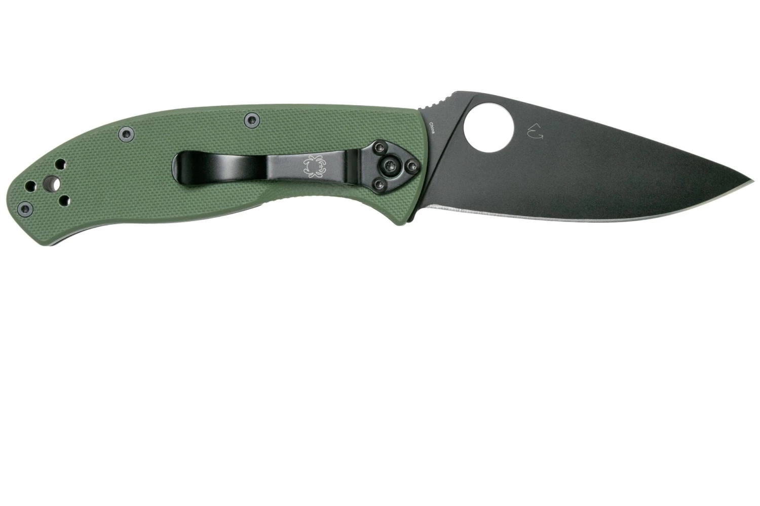 Spyderco Tenacious C122GPBGR Green Black Navaja, Plain Edge 4 Spyderco Tenacious C122GPBGR Green Black Navaja, Plain Edge - Image 2