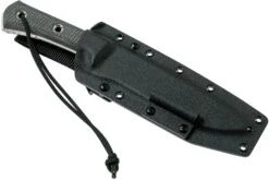 TRC Knives Apocalypse, Elmax, Black Canvas Micarta, Cuchillo De Supervivencia -Navaja Tienda TI AP MICBK 07 trc knives