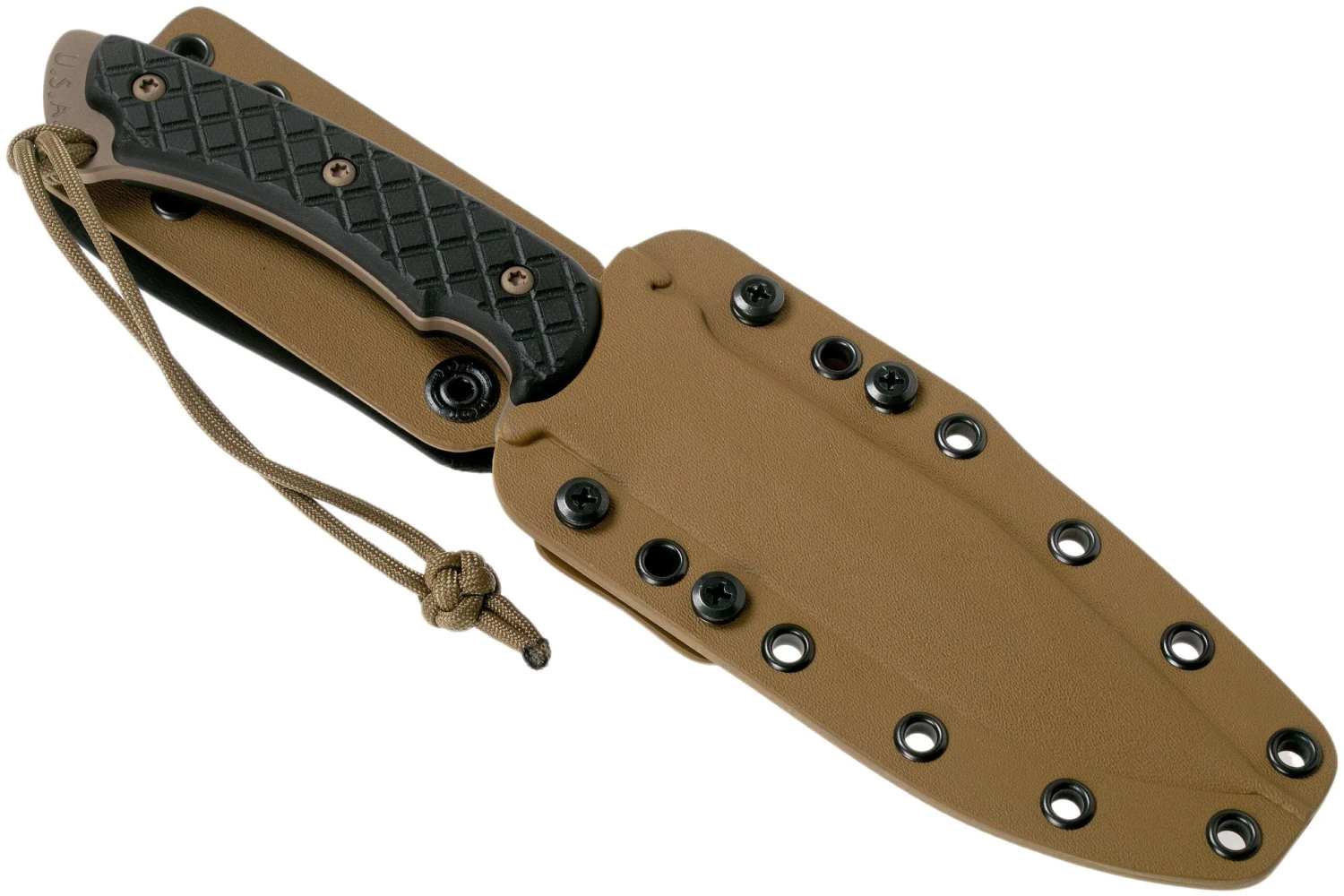 Spartan Blades Horkos SB4DEBKKYTN Flat Dark Earth/Black/Tan Sheath Cuchillo De Supervivencia 9 Spartan Blades Horkos SB4DEBKKYTN Flat Dark Earth/Black/Tan Sheath Cuchillo De Supervivencia - Image 7