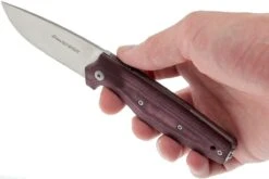Viper Dan 1 5928CBR Burgundy Micarta N690, Drop-point -Navaja Tienda VPV5928CBR 08 viper dan 1 vpv5928cbr 08