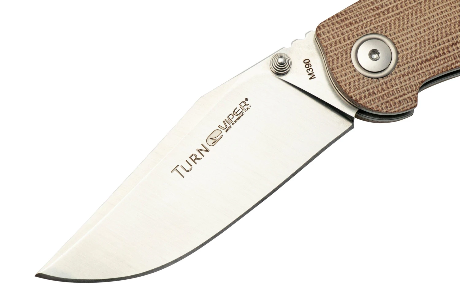 Viper Turn V5988CN Natural Canvas Micarta Navaja, Fabrizio Silvestrelli Design 5 Viper Turn V5988CN Natural Canvas Micarta Navaja, Fabrizio Silvestrelli Design - Image 3