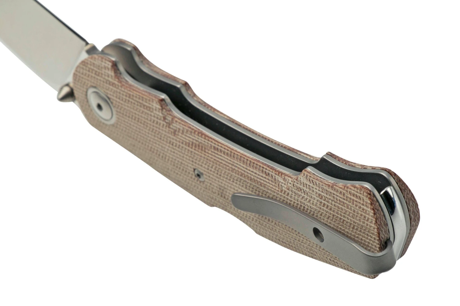 Viper Turn V5988CN Natural Canvas Micarta Navaja, Fabrizio Silvestrelli Design 6 Viper Turn V5988CN Natural Canvas Micarta Navaja, Fabrizio Silvestrelli Design - Image 4