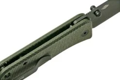 WE Knife Banter 2004J Dark Green Micarta, Black Navaja, Ben Petersen Design -Navaja Tienda WK2004J 06 we