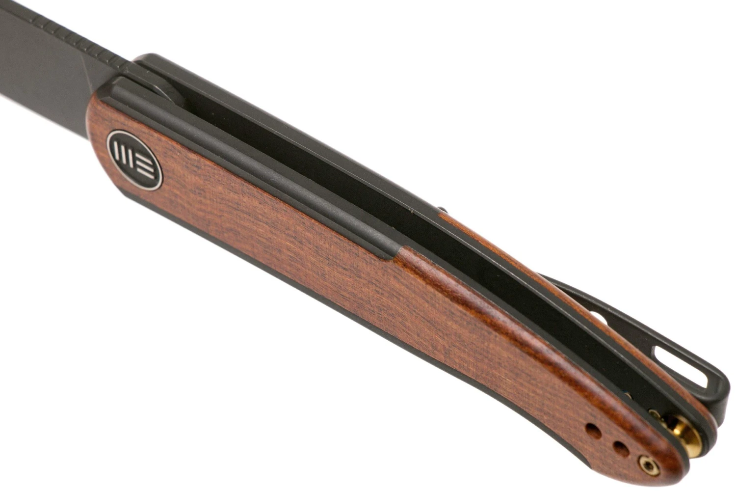 WE Knife Smooth Sentinel WE20043-3 Black Titanium Cuibourtia Wood Navaja 9 WE Knife Smooth Sentinel WE20043-3 Black Titanium Cuibourtia Wood Navaja - Image 7